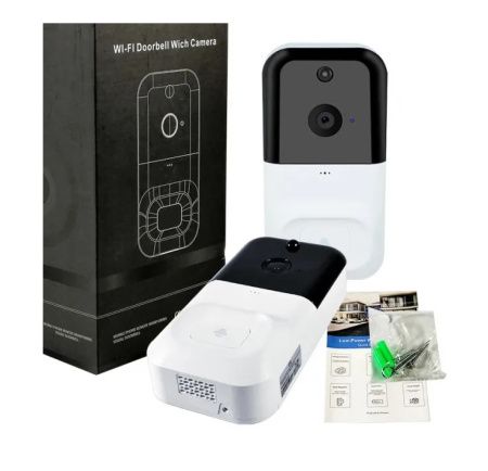 Домофон SMART DOORBELL wifi, беспроводной домофон, видеодомофон, камера наблюдения / 3*18650 / 3268 Домофон SMART DOORBELL wifi, беспроводной домофон, видеодомофон, камера наблюдения / 3*18650 / 3268