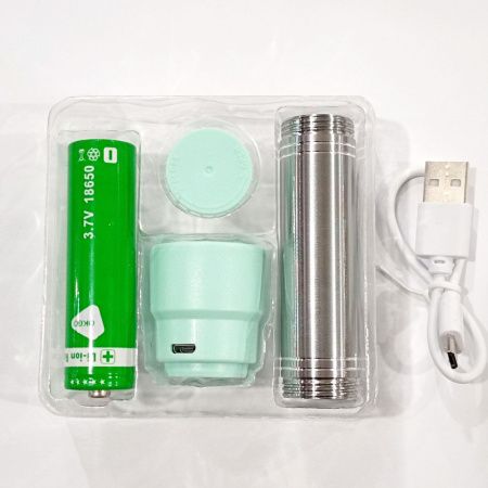 Ручной фонарь разборной RB293, Okgo fa-8911, 18650, microUSB