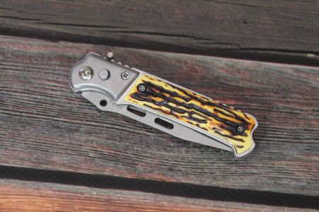 Нож выкидной, кость 045-2, 7.5см