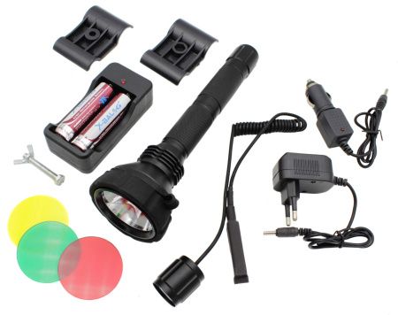 Ручной фонарь Police BL-Q2808, подствольный, 2x18650, ЗУ сеть, автозарядка