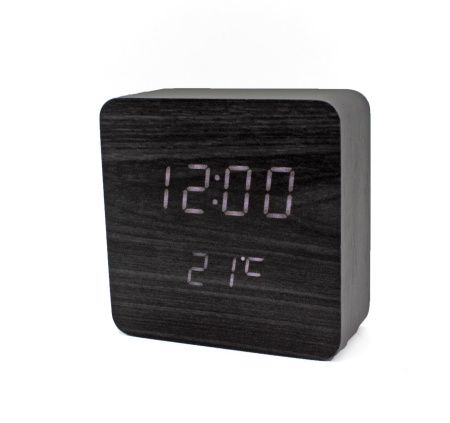 Часы-Будильник VST-872-1-White с температурой и подсветкой