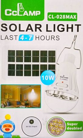 Фонарь для кемпинга SOLAR PANEL CL-028, аккумулятор, солнечная панель, 8423