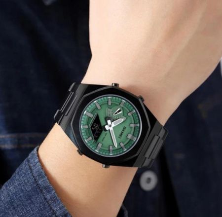 Часы наручные SKMEI 1816BKGNBK, BLACK/GREEN-BLACK