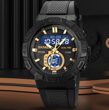 Часы наручные SKMEI 1881GDBK, GOLD-BLACK, 10276