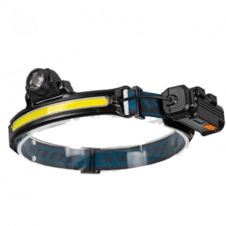 Налобный фонарь RB150, акк, micro usb, zoom, диодная лента