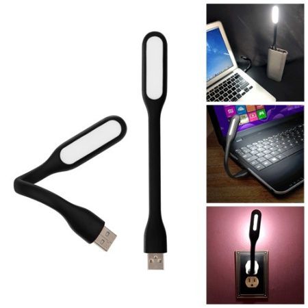 USB LED подсветка-лампа для ноутбука, повербанка гибкая / 2759 МИКС