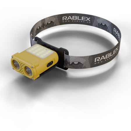 Налобный фонарь Rablex RB950, красный+белый свет, 2хXPL+16хCOB+1хRED COB, аккум, Type-C