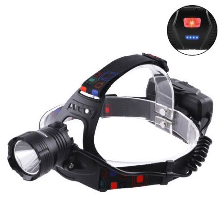 Налобный фонарь XQ-219-HP50, 3х18650, ЗУ MicroUSB, P50 LED