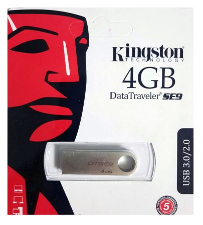 USB флеш накопитель Kingston SE9 4Gb (DTSE9H) (Гарантия 3года) USB флеш накопитель Kingston SE9 4Gb (DTSE9H) (Гарантия 3года)