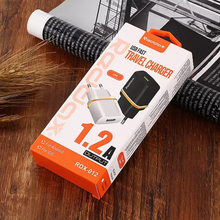 Сетевое зарядное устройство REDDAX RDX-012 6W (USB), Black