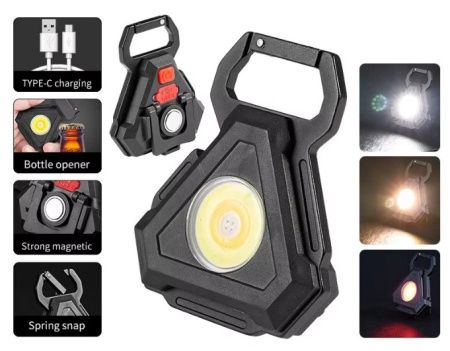 Фонарь для кемпинга PL-413 COB ,белый, красный, type-c, магнит, карабин, 5128 Фонарь для кемпинга PL-413 COB ,белый, красный, type-c, магнит, карабин, 5128