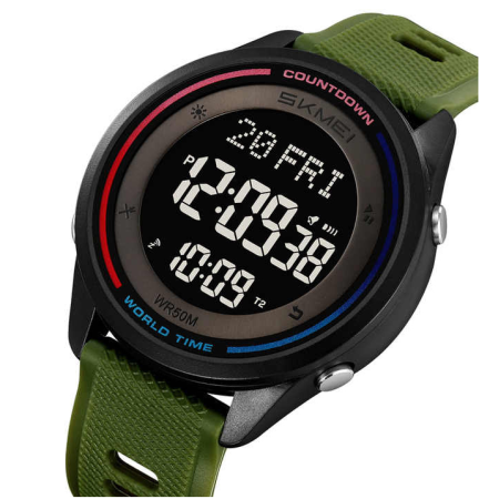 Часы наручные SKMEI 2348AG, ARMY GREEN, 11450