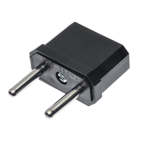 Переходник LXL с плоской и евро вилки, чёрный