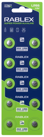 Батарейки-Таблетки Rablex LR66, AG4, New Design