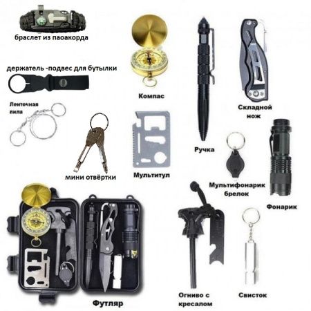 Набор для выживания из 12 инструментов A12