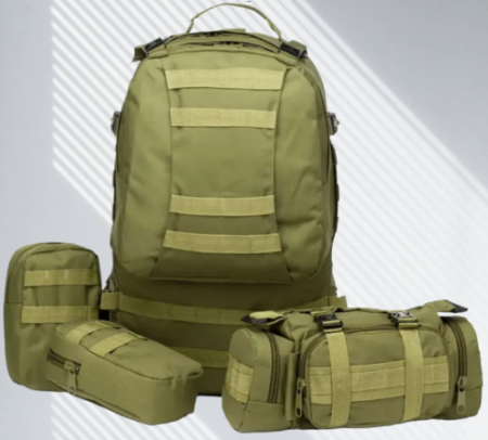 Рюкзак Тактический с подсумками B08 Oliva 55L 8144