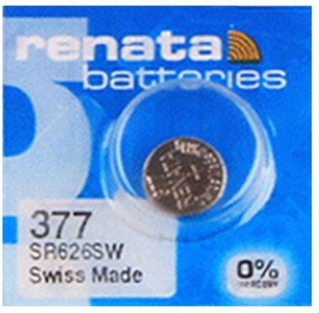 Батарейки-Таблетки Renata 377 / SR626/ 10шт. на блистере