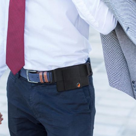 Сумка на пояс для смартфона и документов Эластичная (без застежки) / 7452