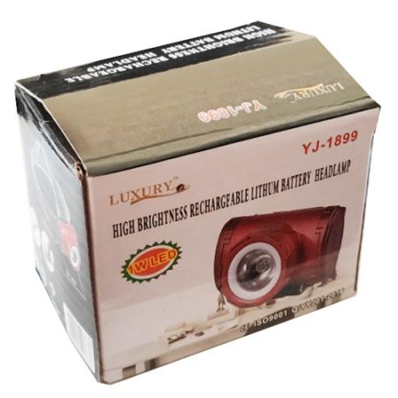 Налобный фонарь Yajia YJ-1899, Аккумулятор, 1LED