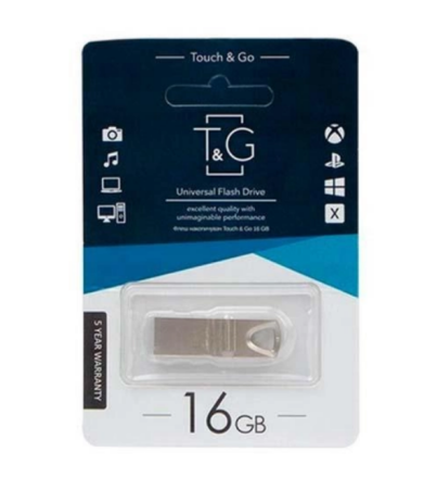 USB флеш накопитель T&G 16GB/ TG117BK-16GBBK (Гарантия 3года)