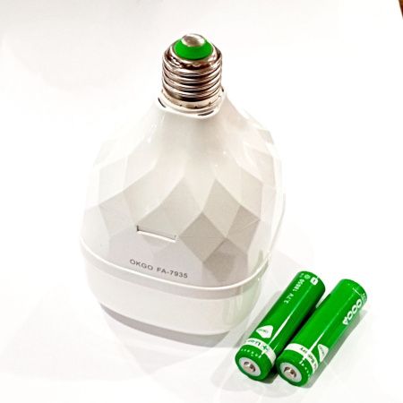 Лампа кемпинг в цоколь E27 RB449 / OKGO FA7935, 30W, 2x18650, AC/DC