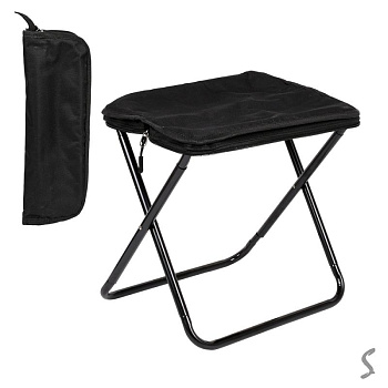 Стул рыбацкий S 28×23.5×27 см MH-5555B-S, чёрный, с чехлом