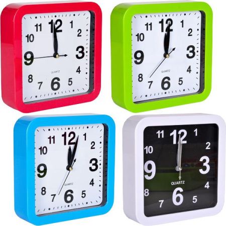 Часы Будильник K42, BJ-6661 большой 15x15см