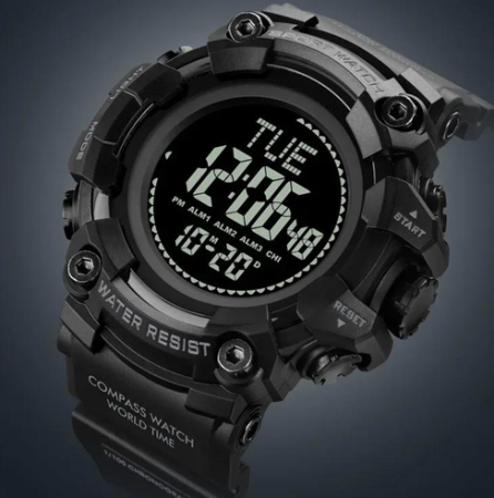 Часы наручные SKMEI 2037BK, BLACK, Compass, 10292