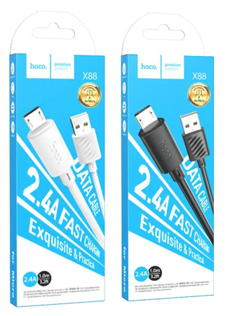 Кабель USB HOCO X88 MicroUSB Кабель USB HOCO X88 MicroUSB