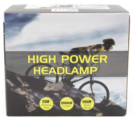 Налобный фонарь RB114, BL-TS26, 2Акк., T6