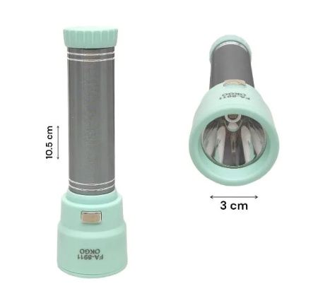 Ручной фонарь разборной RB293, Okgo fa-8911, 18650, microUSB