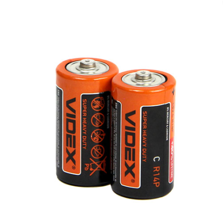 Батарейка Videx R14P(C) солевая