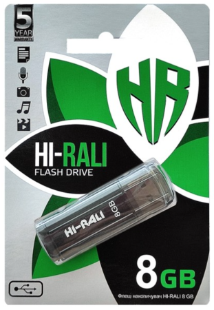 USB флеш накопитель Hi-Rali 8GB/ HI-8GBSTBK (Гарантия 3года)