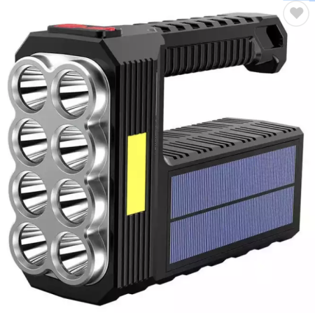 Ручной фонарь Bailong 7701A , Акк., COB, Solar, MicroUSB