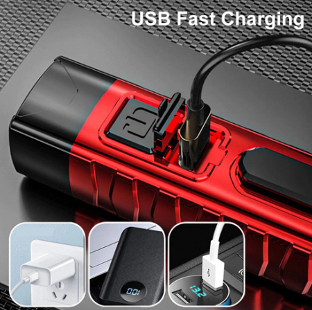 Ручной фонарь Tanje X10, SB-800, Li-Ion аккум, ЗУ microUSB, влагозащита