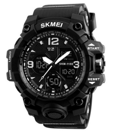Часы наручные SKMEI 1155BBK, BLACK, 6025