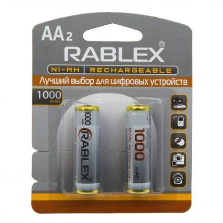 Аккумулятор Rablex HR6/AA Ni-MH 1000mAh 1.2V 1 шт.