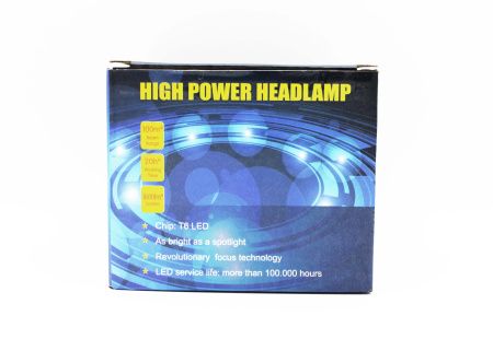 Налобный фонарь Bailong BL-T32-P50 LED, 2х18650, Акк., Zoom, 220V-12V