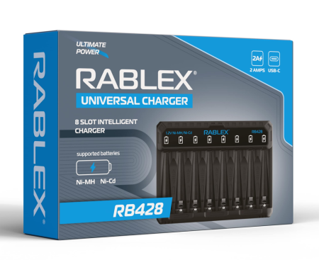 Зарядное устройство Rablex RB428 на 8 AA/AAA R3/R6 1.2V