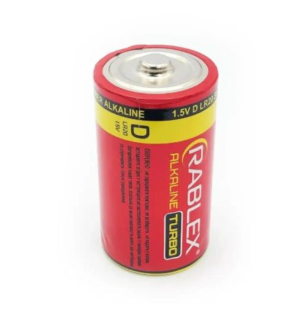Батарейка Rablex LR20/D2/2pc, TURBO, Alkaline