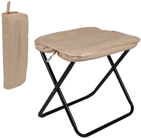 Стул рыбацкий M 28×23.5×27 см MH-5555K-S, бежевый, с чехлом