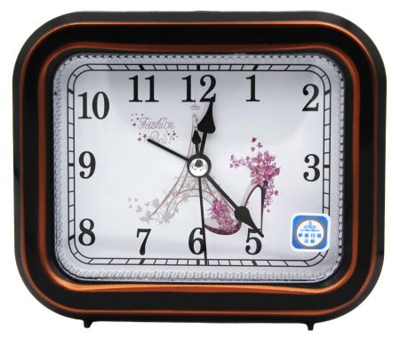 Часы Будильник с плавающим ходом A270 /плавающая стрелка/ 12*10*4