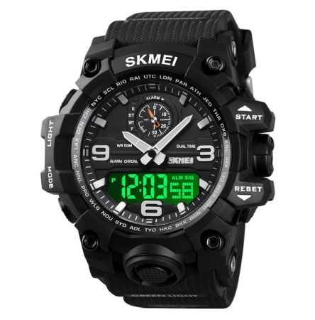 Часы наручные SKMEI 1586BK, BLACK, 9768