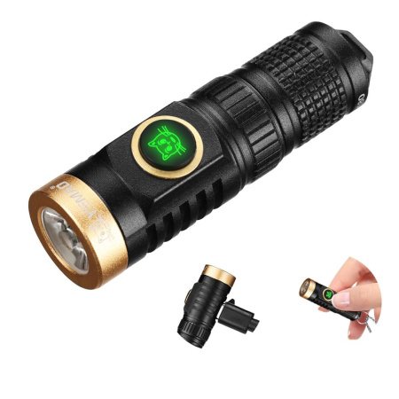 Ручной фонарь YEMAO YM-M10, 800LM, 1x10180+1*10440 аккум, TYPE-C