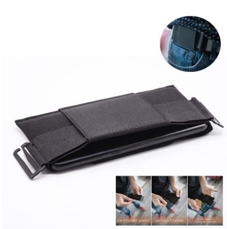 Сумка на пояс для смартфона и документов Эластичная (без застежки) / 7452