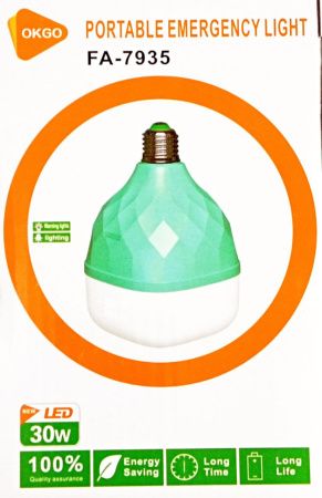 Лампа кемпинг в цоколь E27 RB449 / OKGO FA7935, 30W, 2x18650, AC/DC