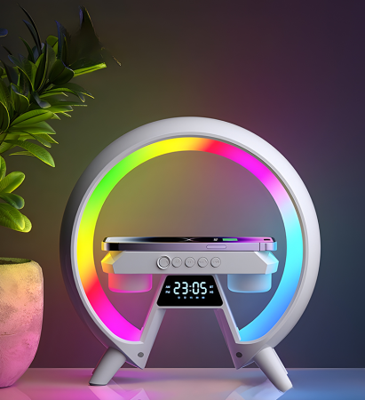 Настольная смарт лампа-ночник G-Smart XM-X63 с беспроводной зарядкой