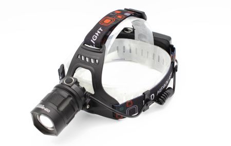 Налобный фонарь Bailong BL-T32-P50 LED, 2х18650, Акк., Zoom, 220V-12V