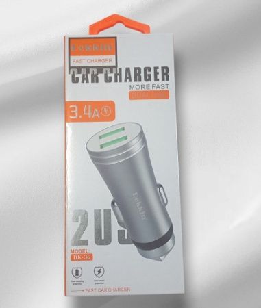 Автомобильное зарядное устройство USB x 2 Dekkin DK-36 / MicroUSB / DC5V-3.4A