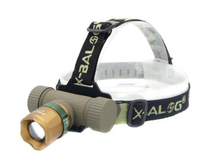 Налобный фонарь X-Balog BL-6866, 1x18650 Акк., T6, Zoom